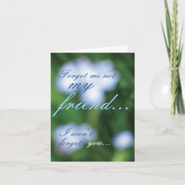 Cartão Forget Me Not... Card (Frente)