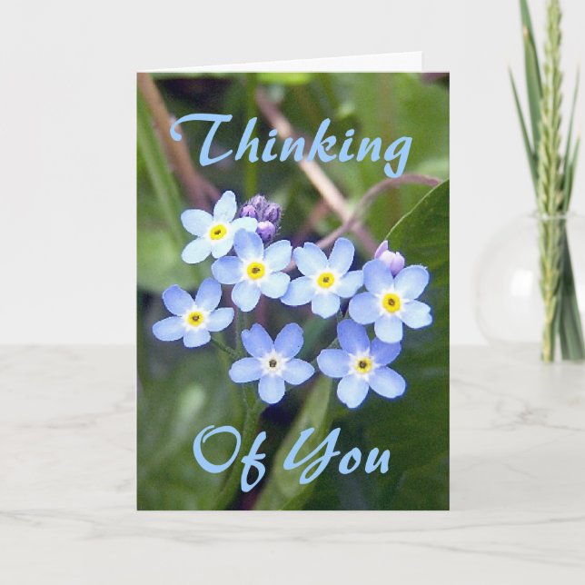 Cartão Forget Me Nots 2 Greeting Card (Frente)
