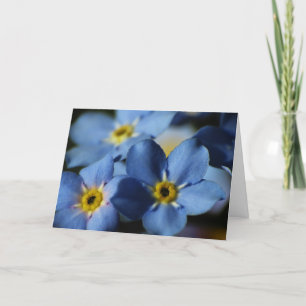 Cartão Forget-Me-Nots 7 Birthday Card