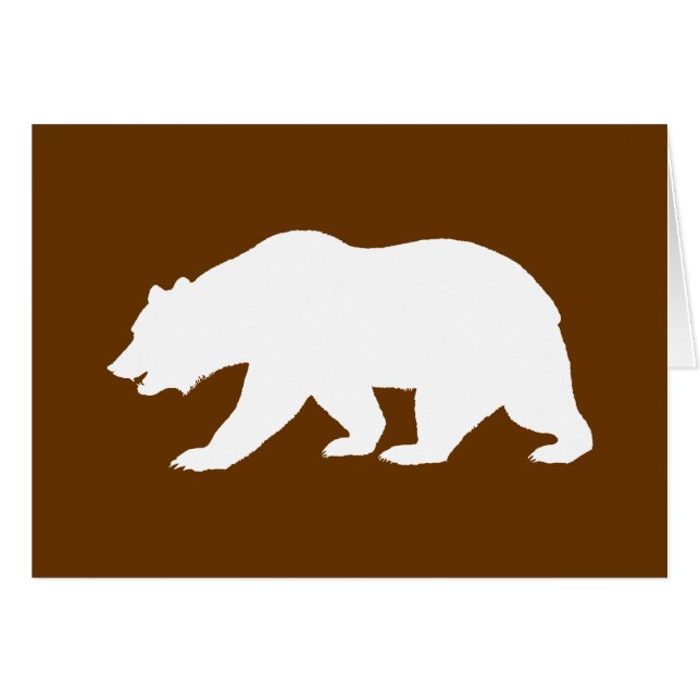 Cartão Forma do Urso (Frente Horizontal)