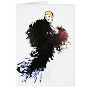 Cartão Forma do vintage