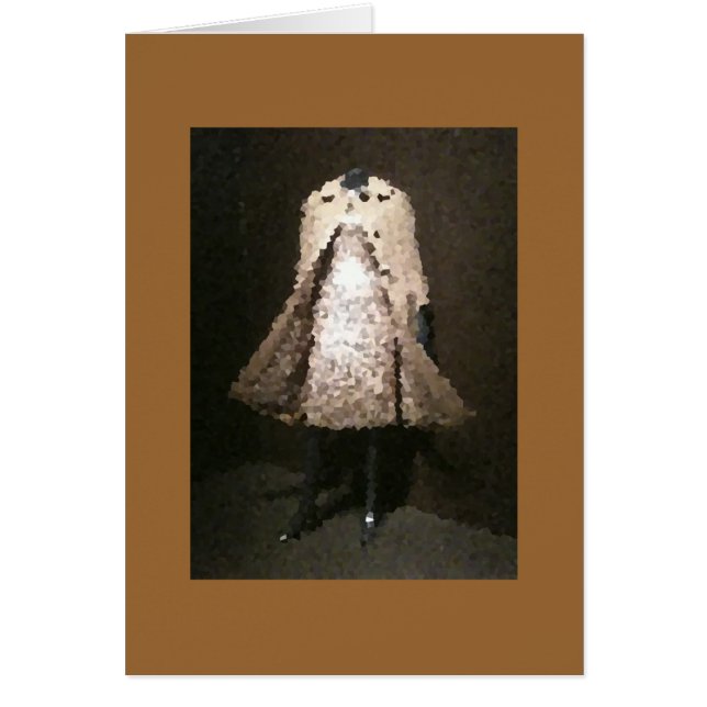 Cartão Forma no museu - Casaco-Vestido (Frente)