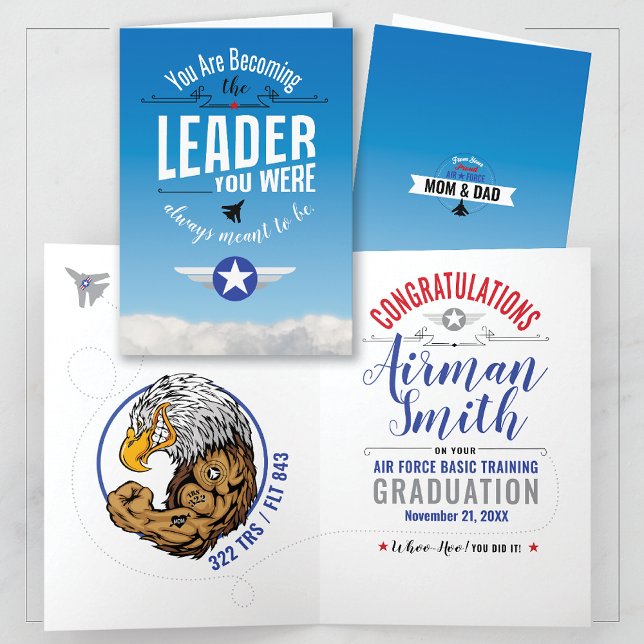 Cartão Formação Básica da Força Aérea 322 Graduação das Á (Criador carregado)