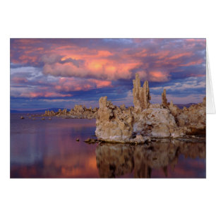 Cartão Formação Tufa no Lago Mono