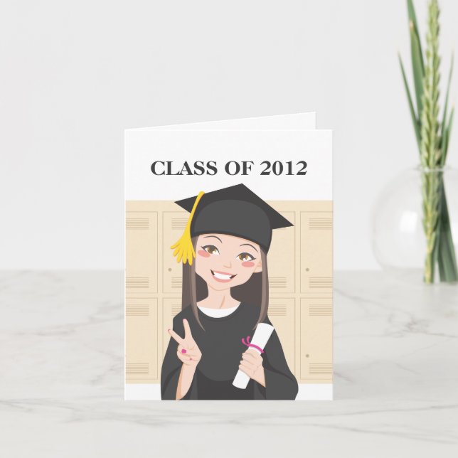 Cartão Formando Asiático (Frente)