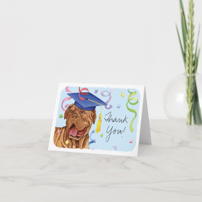 Cartão Formando Dogue de Bordeaux (Frente)