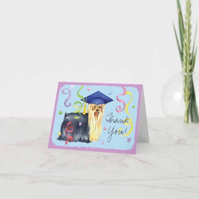 Cartão Formando Yorkie (Frente)