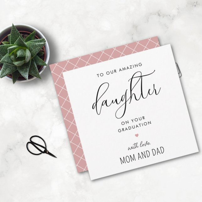 Cartão Formandos de Filha Moderna e Bonita (Criador carregado)