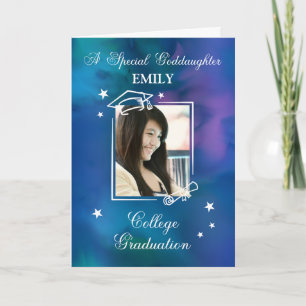 Cartão Formandos de Nome Personalizado de Fotografia Godc