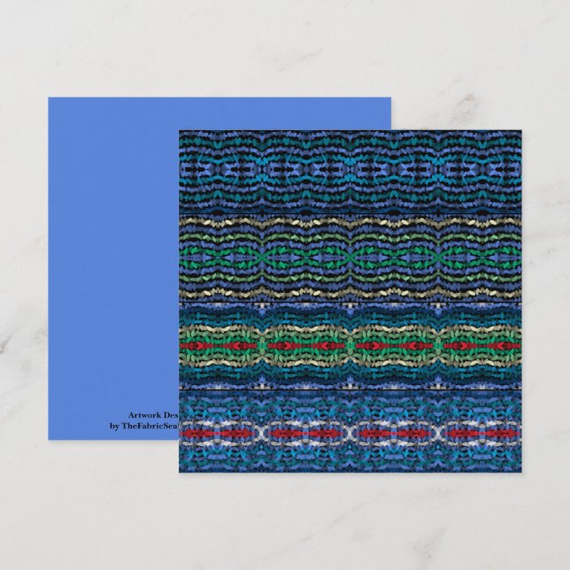 Cartão Formas Alternativas Translúcidas de Harmonia em Qu (Frente/Verso)