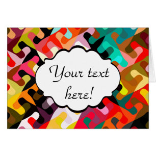 Cartão Formas coloridas design abstrato