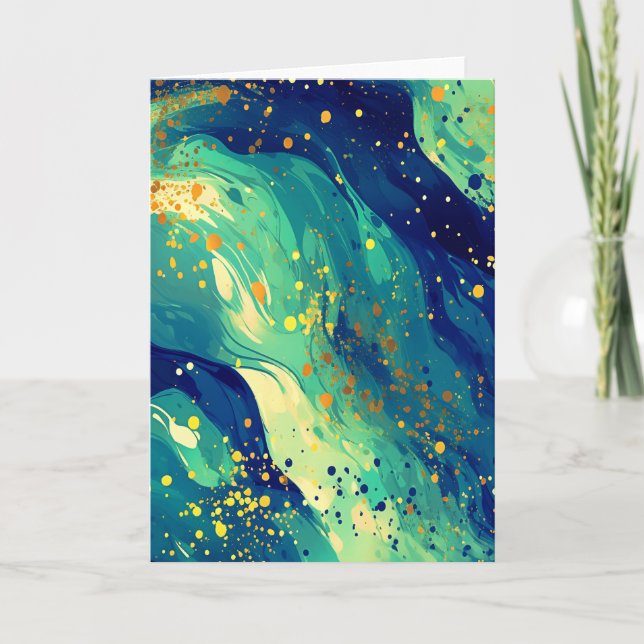 Cartão Formas de abstrato (Frente)