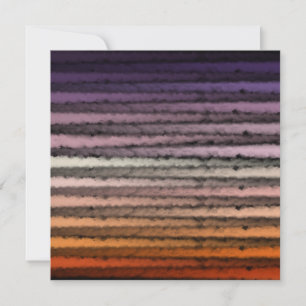 Cartão Formas De Arte Por Aquarela Laranja E Roxo