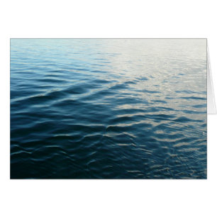 Cartão Formas de Fotografia da Abstrato de Água Azul