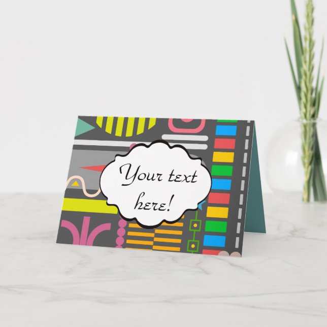 Cartão Formas diversas (Frente)