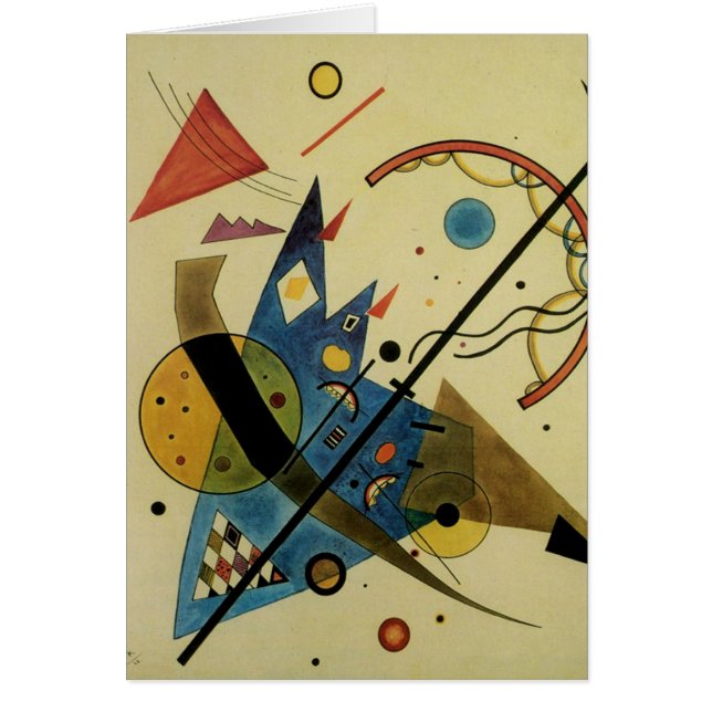 Cartão Formas dos Abstrato de Kandinsky (Frente)