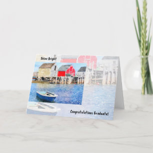 Cartão Formatação de Pás de Pesca Azuis