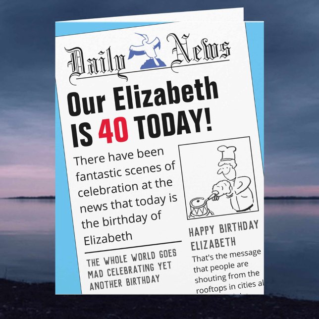 Cartão Formato dos títulos de jornal (Criador carregado)