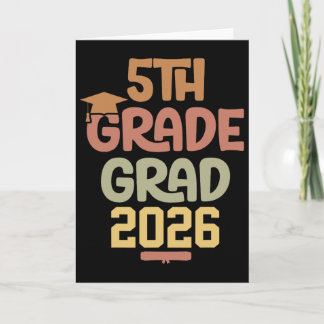 Cartão Formatura da 5ª Série Cl 2026 Graduado Escola Prim