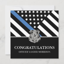 Formatura da Polícia Bandeira da Linha Azul Parabé