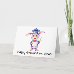 Cartão Formatura de Coelho Personalizado