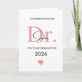 Cartão Formatura de Doutor Personalizado Nome Turma 2026