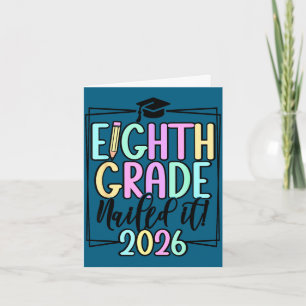 Cartão formatura do 8º ano 2026 no ensino médio 