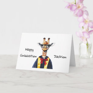 Cartão Formatura Girafa Cufe Personalizada