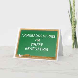 Cartão Formatura. Horrível. Engraçado