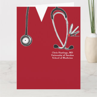 Cartão Formatura na Faculdade de Medicina
