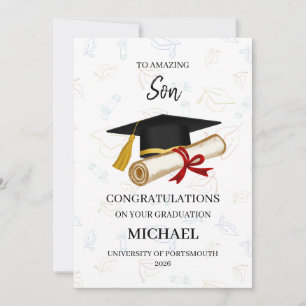 Cartão Formatura Personalizada do Filho Incrível