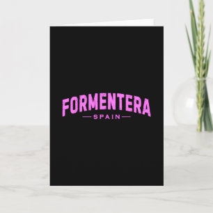 Cartão Formentera Espanha Ilhas Learic Férias Verão Be