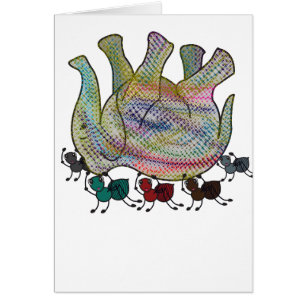 Cartão Formiga contra o elefante