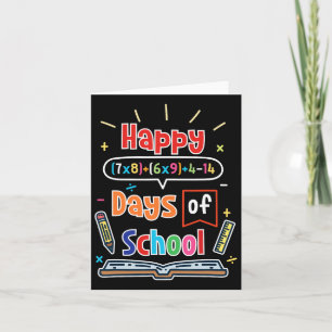 Cartão Fórmula 100 Dias De Escola Feliz 100º Dia Da Escol