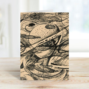 Cartão Formulários abstrato Rudolf Bauer