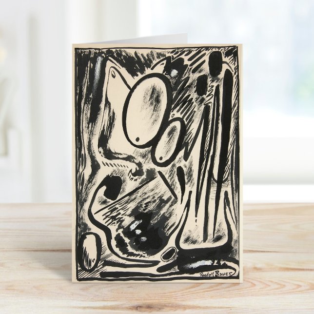 Cartão Formulários abstrato | Rudolf Bauer (Criador carregado)