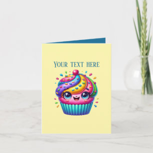Cartão Fornecedores de padaria de cupcakes personalizávei