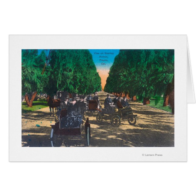 Cartão Fornos Model-T na Kearney AvenueFresno, CA (Frente Horizontal)