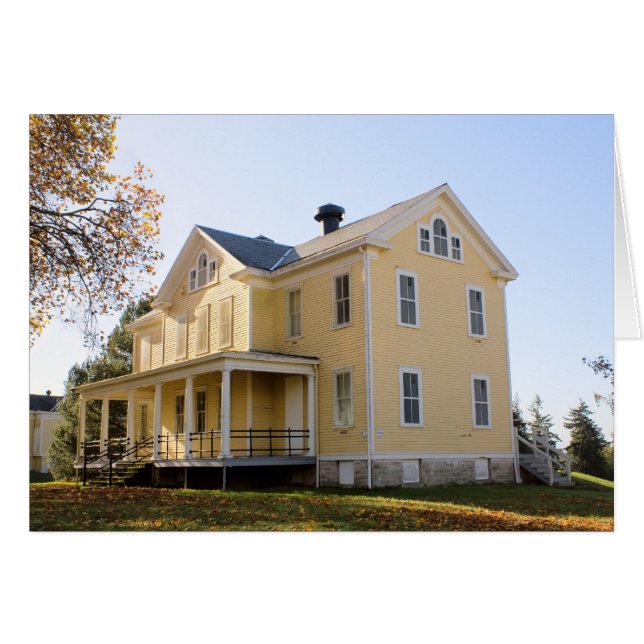 Cartão Fort Lawton Barracks (Frente Horizontal)