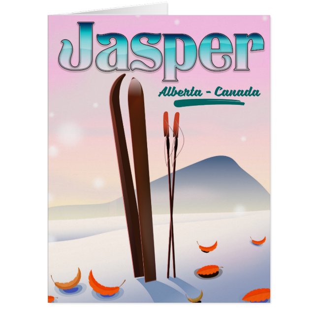 Cartão Fort William Scotland ski. (Frente)