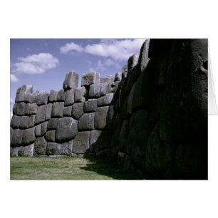 Cartão Fortaleza Incan Sacsahuman