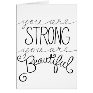 Cartão forte e bonito