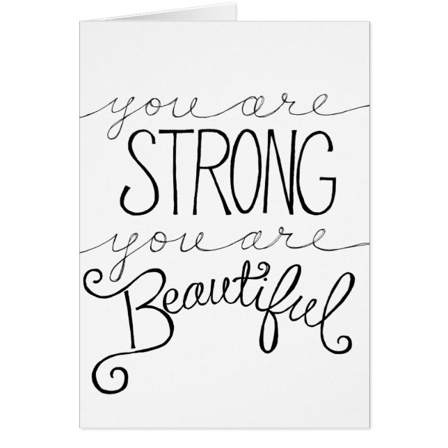 Cartão forte e bonito (Frente)