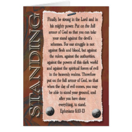 Cartão Forte no senhor