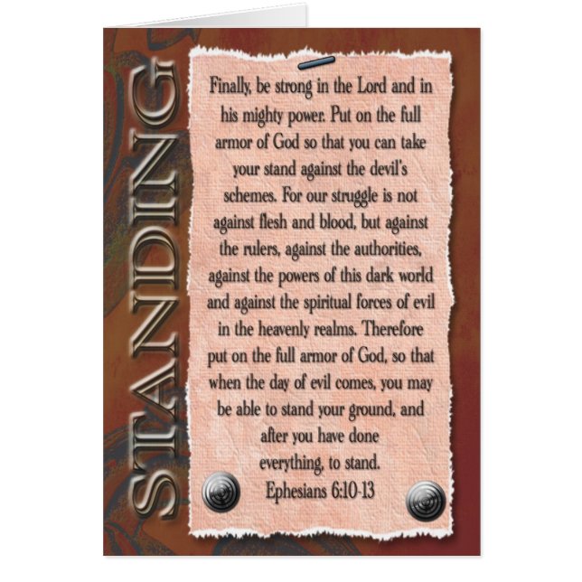 Cartão Forte no senhor (Frente)