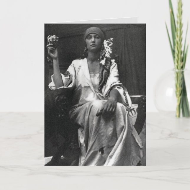 Cartão Fortune Teller Art Nouveau Fotografia (Frente)