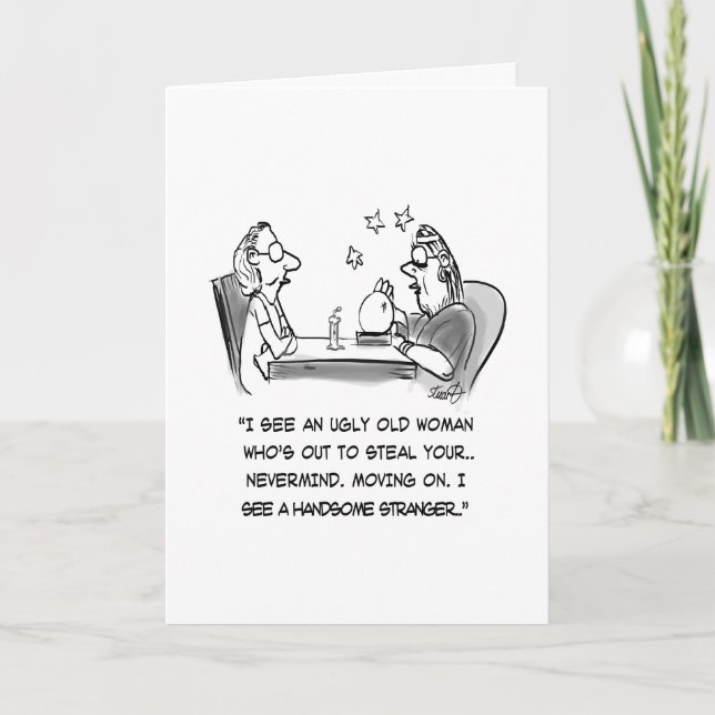 Cartão Fortune Teller Cartoon (Frente)