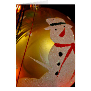 Cartão Fosco Snowman Ornament