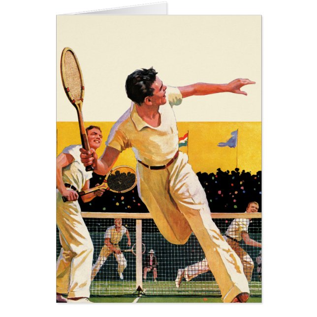 Cartão Fósforo do tênis dos dobros (Frente)