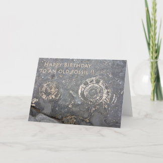 Cartão Fossil birthday card
